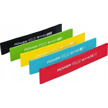 4FIZJO Sada 5 odporových gum MINI POWER BAND 20kg VÍCEBAREVNÁ