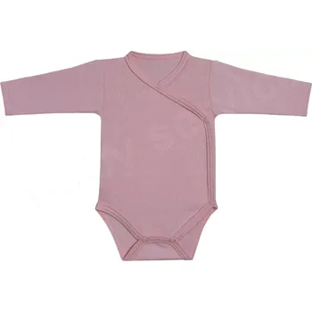 Kojenecký body Body zavinovací s ohrnovacími rukávky Vlnky růžové Baby Service