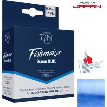 Vlasec DRAGON Fishmaker Ocean Blue 150m *: Vlasec DRAGON Fishmaker Ocean Blue 150m 0,20mm 4,90kg