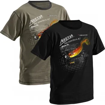 Pánské tričko Tričko DRAGON Aggressor 2019 *: Tričko DRAGON Aggressor 2019 Černé velikost M