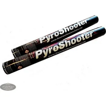 Konfeta ČÍNA PYROSHOOTER COLOR - MIX 1 KS - dlouhé jednobarevné stuhy - FIALOVÁ / VIOLET