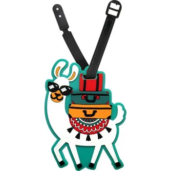 Příslušenství k zavazadlu KUFRYPLUS Jmenovka na kufr LTD151 Lama I zelená