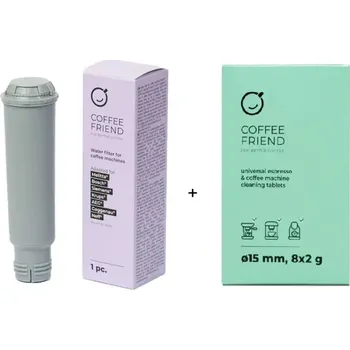 Příslušenství pro přípravu kávy Coffee Friend vodní filtr pro kávovary Krups, Nivona, Melitta + čistící tablety Coffee Friend