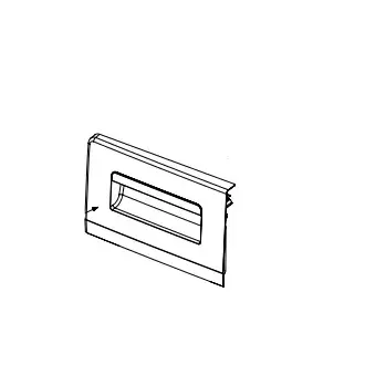 Čelo násypky pracích prostředků pro pračky Beko Blomberg - kvalitní náhradní díl 1912504167 zajišťující přesné dávkování čisticích prostředků během pracího cyklu