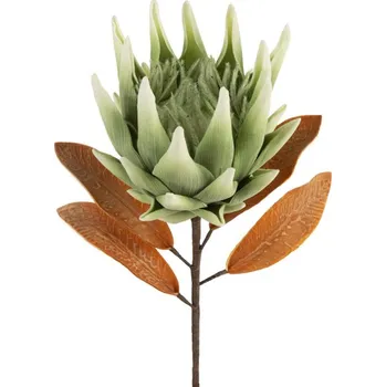 umělá květina Umělý květ FLORE 792 zelený / světle hnědý (6 ks)