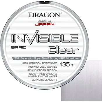 Šňůra DRAGON Invisible Clear 135m *: Šňůra DRAGON Invisible Clear 135m 0,10mm 8,10kg