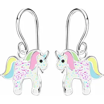 Náušnice Nefertitis Bájný jednorožec Stříbrné náušnice