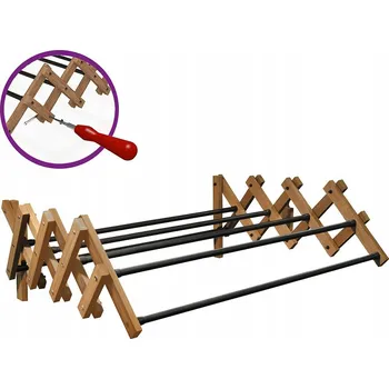 Sušák na prádlo Sušák nástěnná, skládací, harmoniková, roztahovací, 80 cm Sepio LOFT