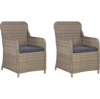 Zahradní křeslo VidaXL umělý ratan hnědé