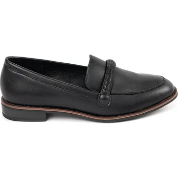 Dámské mokasíny Černé dámské mokasíny s koženou stélkou Sergio Leone PB247B Velikost: 38
