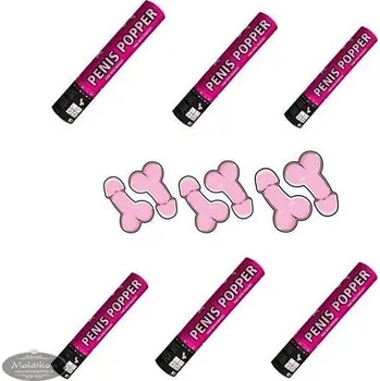 Konfeta FOLAT Sada Konfety 28cm - PENIS - Rozlučka se svobodou - 6 ks