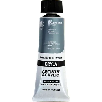 Vodová barva Daler Rowney Cryla Artists’ Akrylová barva Pewter 75 ml 1 ks