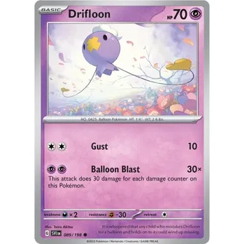 Sběratelská karetní hra Pokémon karta Drifloon 089/198