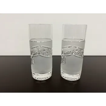 Sklenice Set broušených sklenic long, Glamour Crystal, 350 ml, 2 ks