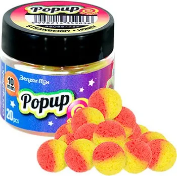 Boilies Boilie BENZAR MIX Pop Up Bicolor 10mm pomeranč-čokoláda