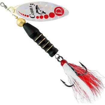 Umělá nástraha Dragon Rotační třpytka COBRA De Luxe stříbrná/červená *: Rotační třpytka COBRA De Luxe stříbrná/červená Velikost 3 (22g)