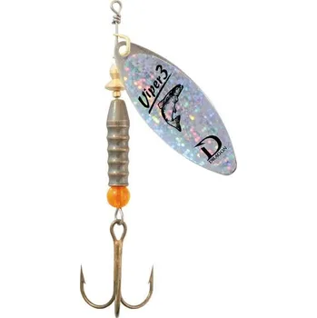 Umělá nástraha Dragon Rotační třpytka VIPER stříbrná 3D *: Rotační třpytka VIPER stříbrná 3D Velikost 3 (12g)