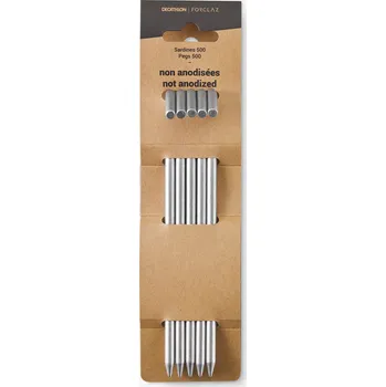 Příslušenství ke stanu FORCLAZ Hliníkové neanodizované kolíky MT 500 15 g (5 ks)