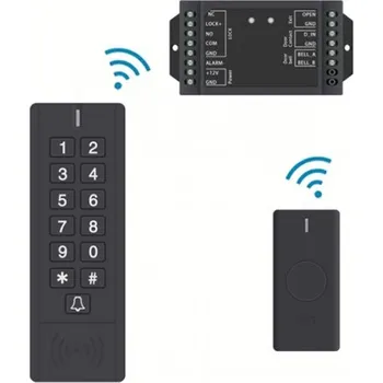 Zabezpečovací technika RFID klávesnice bezdrátová s řídící jednotkou a zvonkem | ZONEWAY SK7