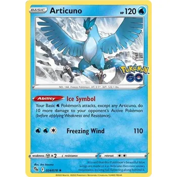 Sběratelská karetní hra Articuno 024/078 - Pokémon GO Typ karty: Holo