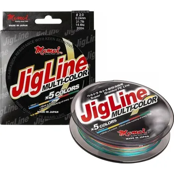 Šňůra Momoi JIG LINE Multi-Color 200m *: Šňůra Momoi JIG LINE Multi-Color 200m 0,31mm / 19,20kg