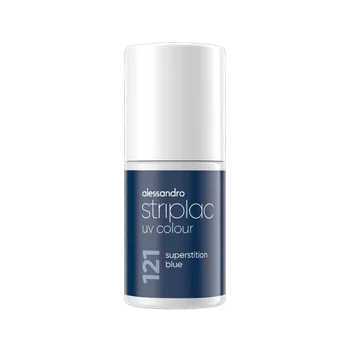 Lak na nehty Alessandro Striplac UV lak Superstition Blue 6,5 ml