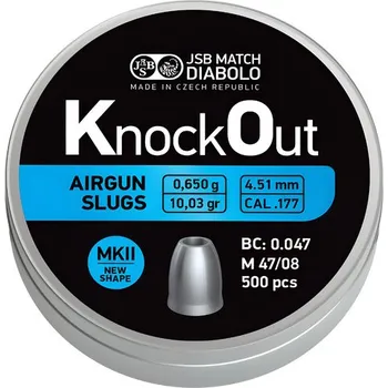 Diabolka Diabolo JSB KnockOut Slugs .177 MKII 500ks cal.4,51mm