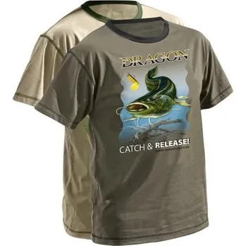 Pánské tričko Tričko DRAGON - Sumec *: Tričko DRAGON - Sumec pískové Velikost XL