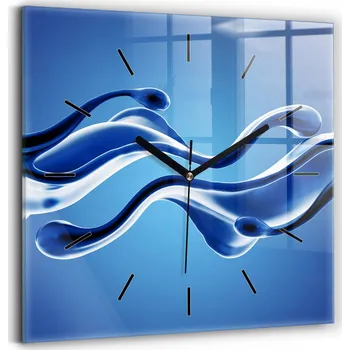 Hodiny Nástěnné hodiny Wallfluent modré 30 cm
