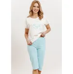 Taro 3413 ecru dámské pyžamo Barva: ecri, Velikost: S