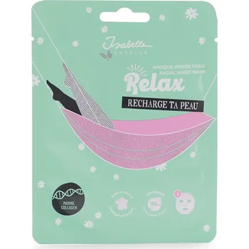 Pleťová maska Isabelle Laurier Textilní maska na obličej - Relax s mořským kolagenem