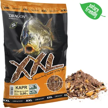 Návnadová surovina Vnadící směs Dragon XXL Kapr halibut 3kg