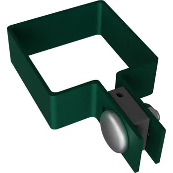 Příslušenství pro plot Objímka koncová na sloupek ZnPVC 80x80mm zelená