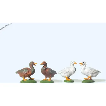 Modelová železnice Postavičky Kachny G - Preiser 47077 (Zahradní železnice)