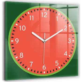 Hodiny Nástěnné hodiny WallFluent červené 30 cm