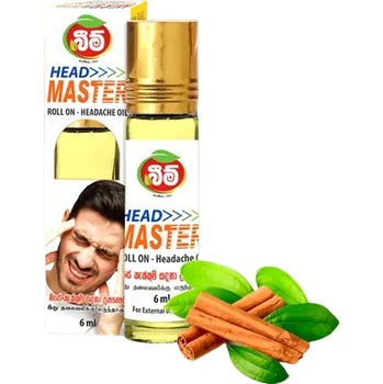 Masážní přípravek Beam Head Master Roll On 6ml - olej zmírňující bolest hlavy