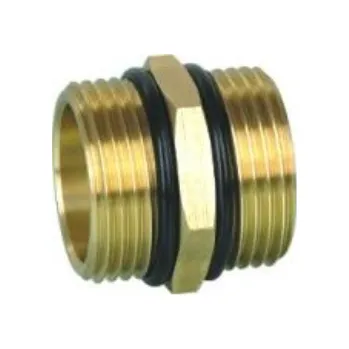 vodní filtr AQUA Water Systems Mosazná vsuvka 3/4" (dvojnipl) Aqua včetně dvou těsnicích o-kroužků