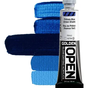 Výtvárné potřeby Golden Artist Colors Open Akrylová barva Phthalo Blue (Green Shade) 59 ml 1 ks