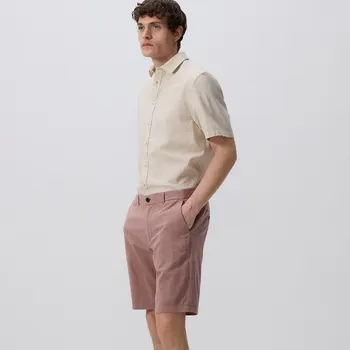 Pánské kalhoty Reserved - Šortky chino regular - pudrově růžová - 8008H-39M - 8008H-39M-36