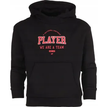 Chlapecké oblečení 4F dětská mikina bavlna černá, velikost 146