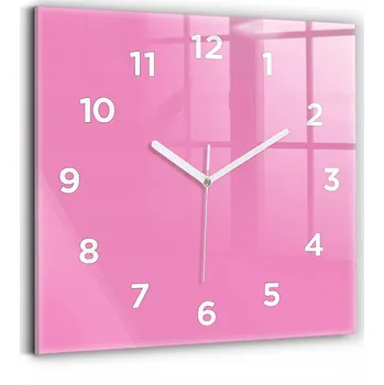 Hodiny Nástěnné hodiny Wallfluent růžové 30 cm