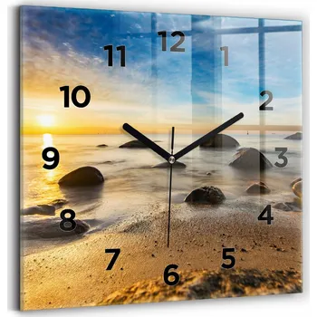 Hodiny Nástěnné hodiny Wallfluent modré 30 cm