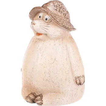 Krtek s kloboukem - zahradní dekorace, magnesium - ALA1802-S