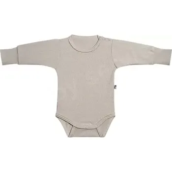 Rostoucí body jednobarevné Vlnky béžové Baby Service velikost 74