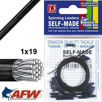 Dragon Lanko Surflon 1x19 Self-Made 2,5m *: Lanko Surflon 1x19 Self-Made 2,5m 8kg