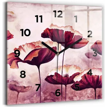 Hodiny Nástěnné hodiny Wallfluent růžové 30 cm