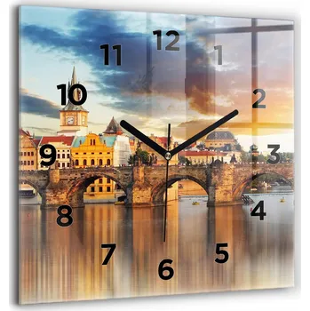 Hodiny Nástěnné hodiny Wallfluent hnědé 60 cm