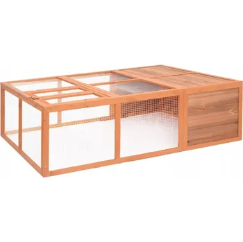Zahradní klec pro zvířata, 150x100x50 cm, jedlové dřevo