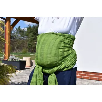 Šátek na nošení dítěte MEXICKÉ Rebozo - Zelená Jacinta 310 x 60cm