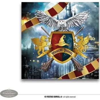 Papírový ubrousek GUIRCA Papírové ubrousky čaroděj HARRY - 33 x 33 cm - 12 ks